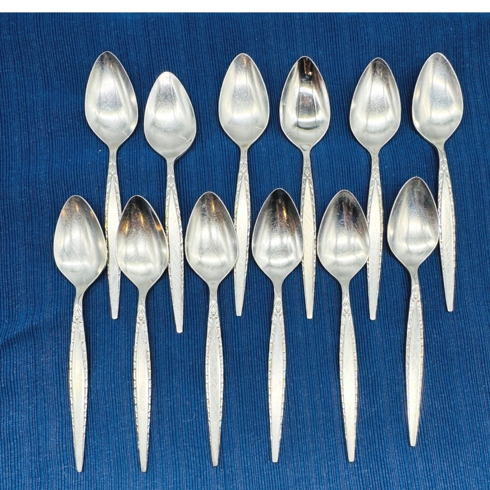 Oneida Community Venetia Teaspoons Silver Set of 12 Stainless Flatware